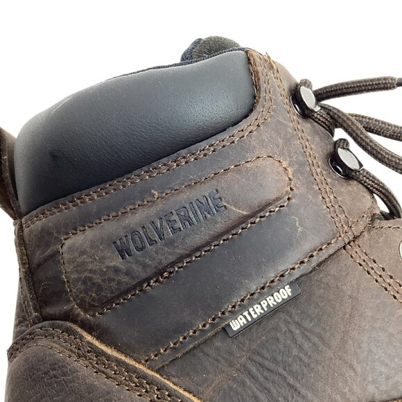 Wolverine Floorhand 6” Mens 8.5 EW Waterproof Lace-Up Leather Work Boots - Picture 9 of 15